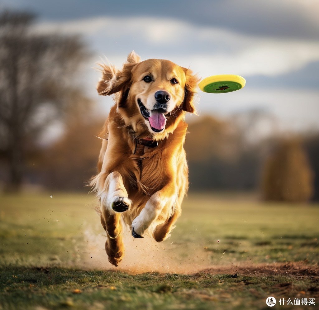 狗狗玩飞盘，轻松愉悦好心情!